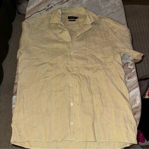 Men's tan Button-Up Shirt